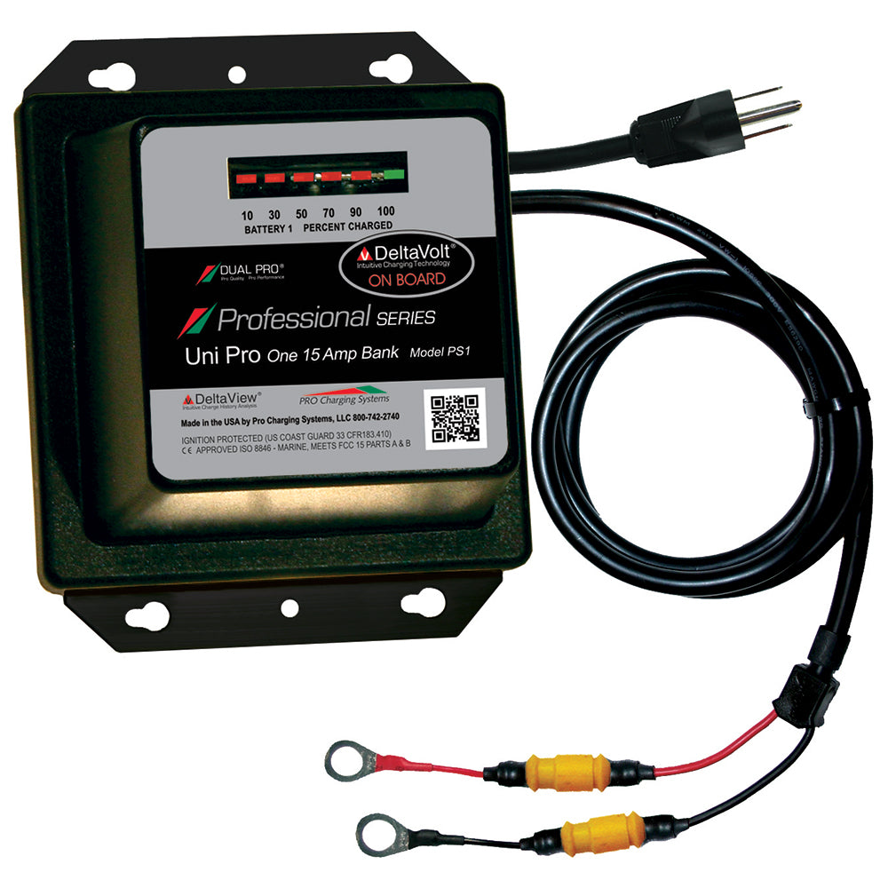 Dual Pro Professional Series Battery Charger  15A  1Bank  12V PS1