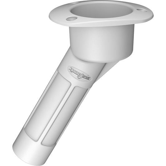 Mate Series Plastic 30 Rod  Cup Holder  Open  Oval Top  White P2030W