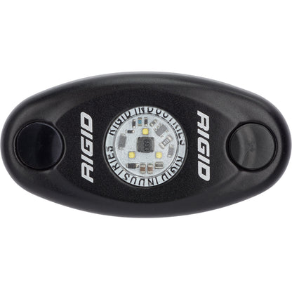 RIGID Industries ASeries Black Low Power LED Light  Single  Amber 480343