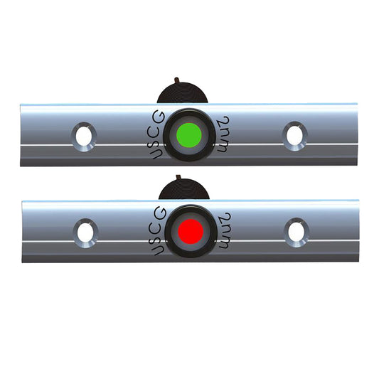 TACO Rub Rail Mounted LED Navigation Light Set  4 wDeutsch Plug Port  Starboard F386810B1