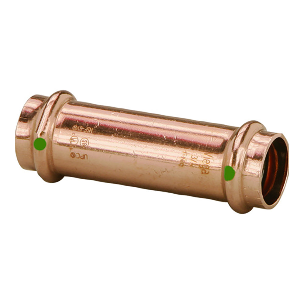 Viega ProPress 12 Extended Coupling wo Stop  Double Press Connection  Smart Connect Technology 79005