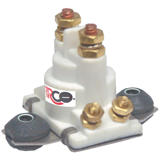ARCO Marine Outboard Solenoid wFlat Isolated Base  White Housing SW097
